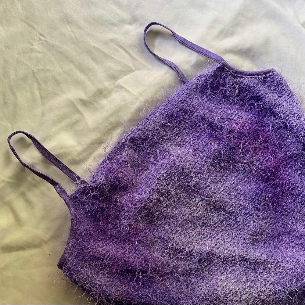 FUZZY PURPLE TOP